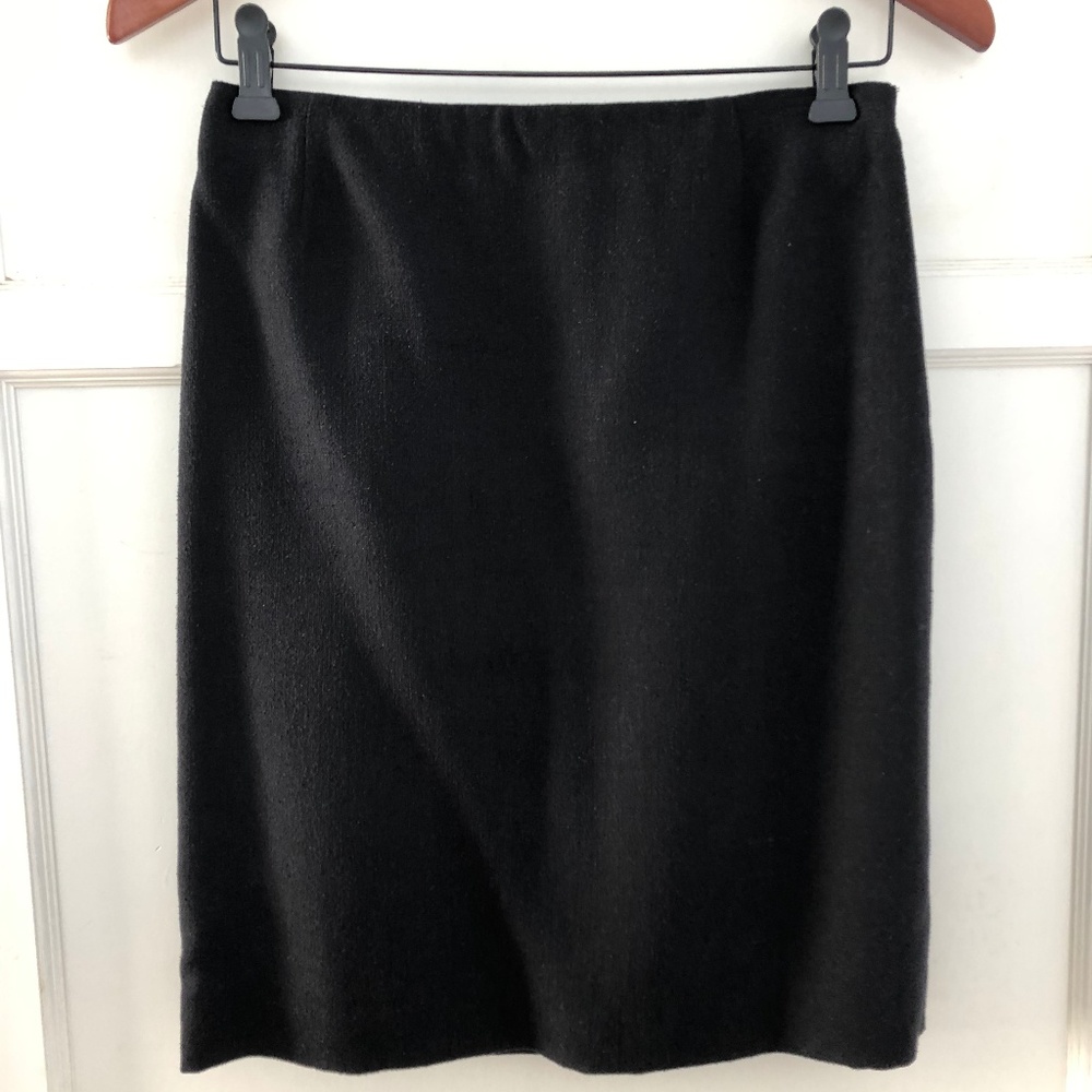 PRADA Textured Black Pencil Skirt Sz 36